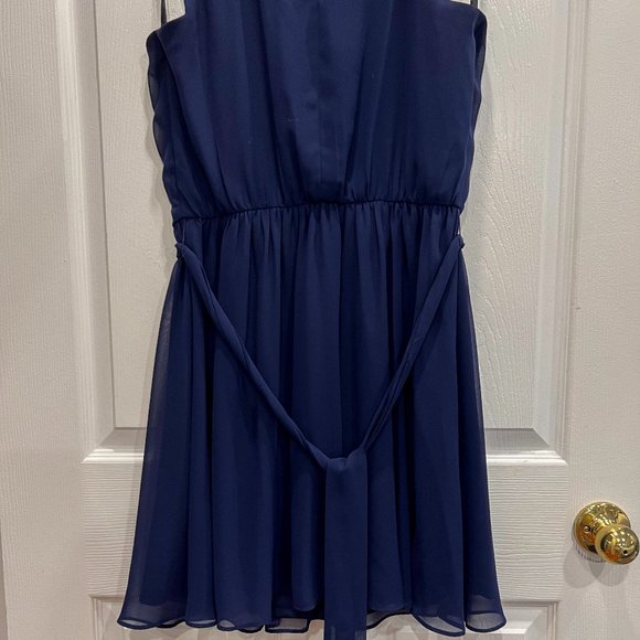 Iz Byer Scalloped Edge A-Line Dress, Size L - Picture 4 of 7